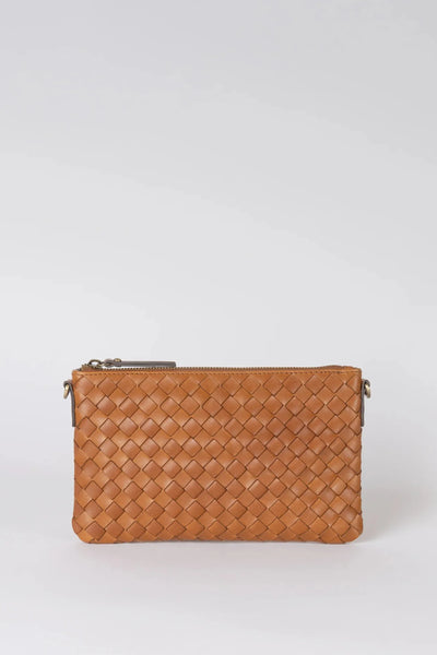 O MY BAG Lexi ­Cognac Woven Classic Leather
