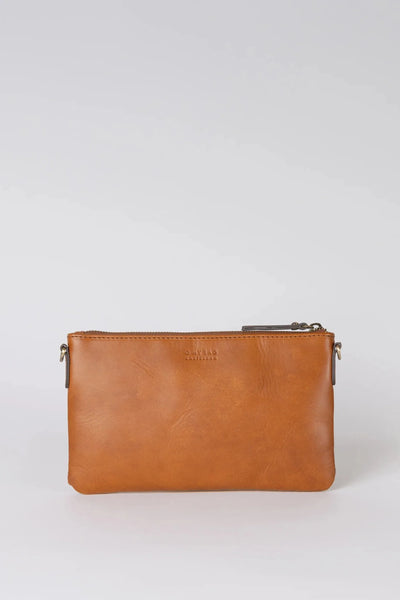 O MY BAG Lexi ­Cognac Woven Classic Leather