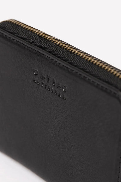 O MY BAG Robbie Wallet ­Black Soft Grain