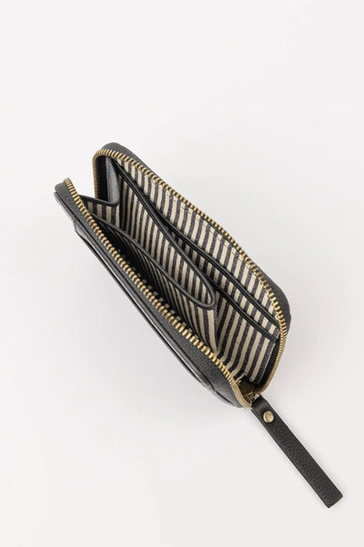O MY BAG Robbie Wallet ­Black Soft Grain