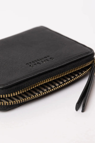 O MY BAG Robbie Wallet ­Black Soft Grain