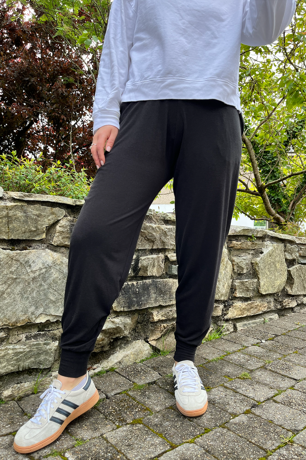 OBG Willows - Bamboo Slacks in Black-Womens-Ohh! By Gum - Shop Sustainable