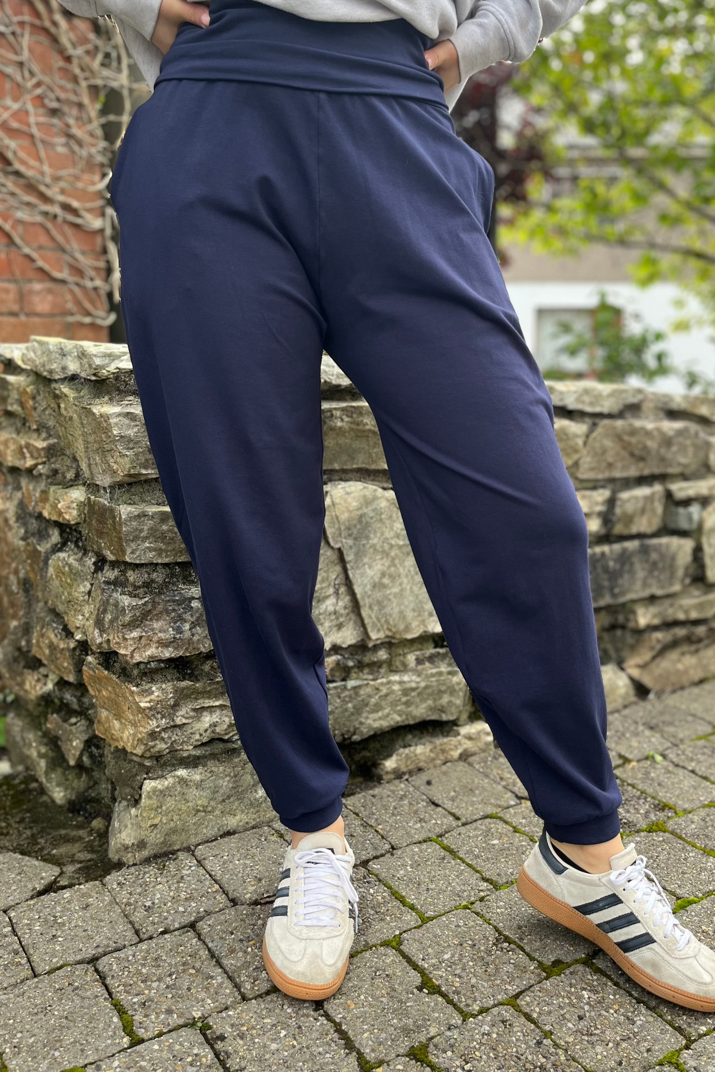 OBG Willows - Organic Cotton Slacks in Navy-Womens-Ohh! By Gum - Shop Sustainable