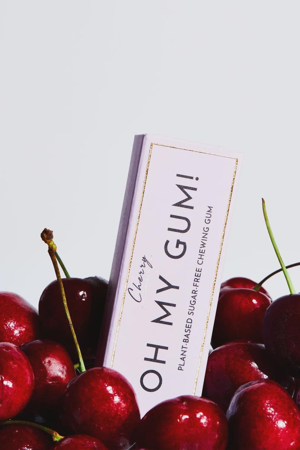 OH MY GUM! natural cherry chewing gum