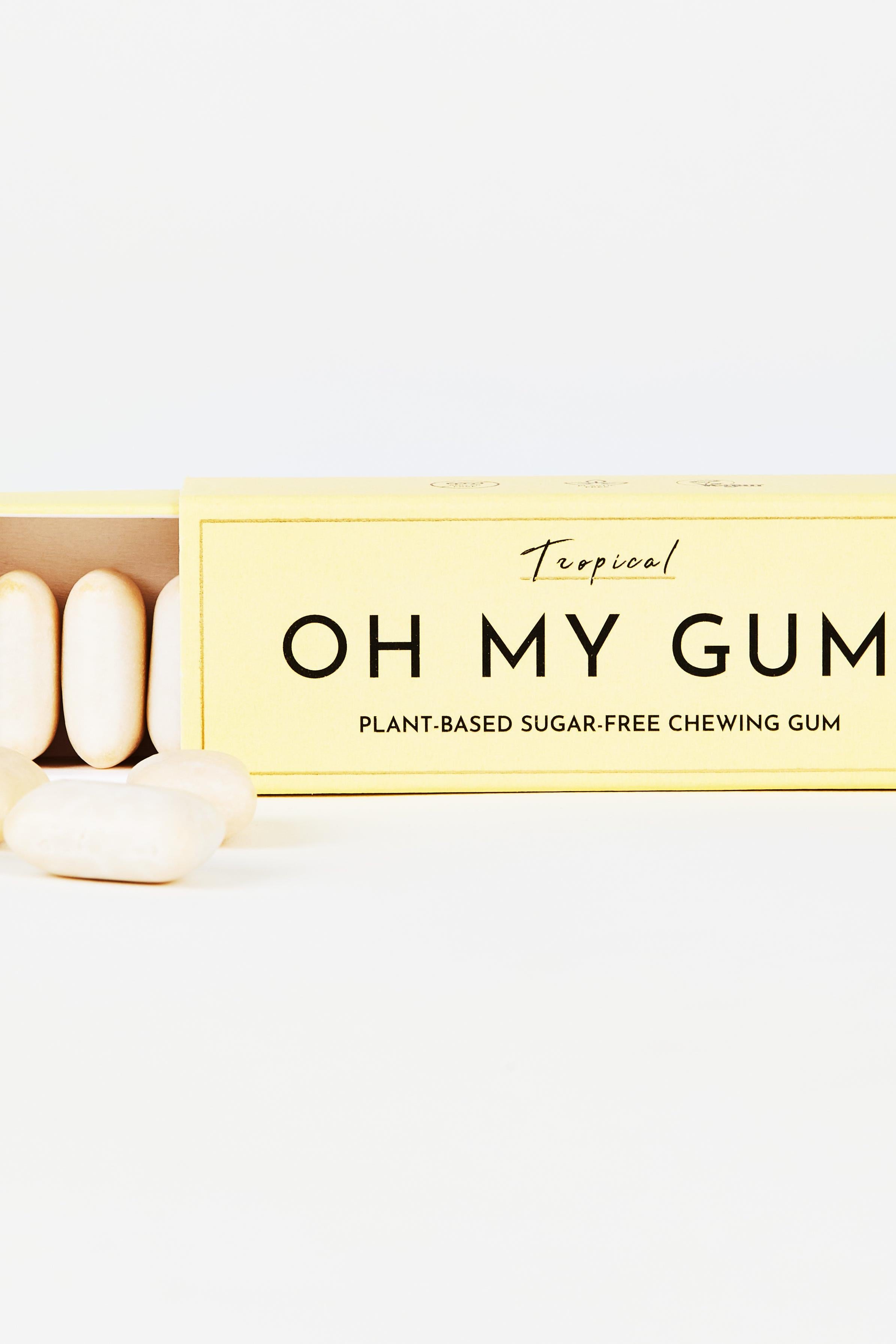 OH MY GUM! Tropical plant based sugar free Chewing Gum 