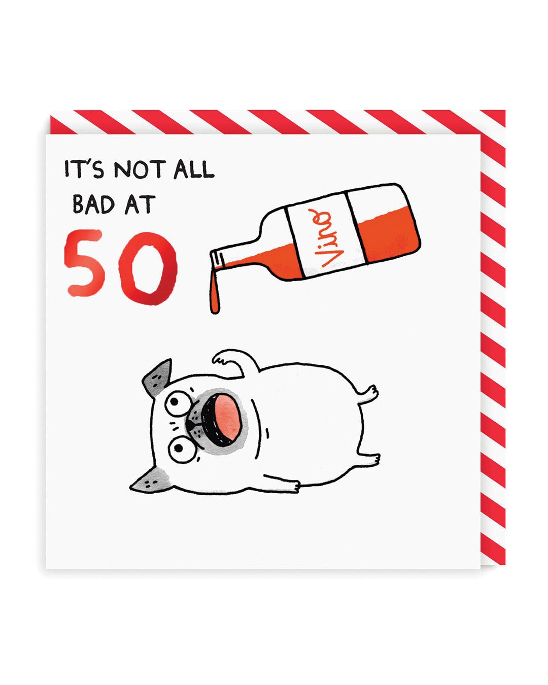 Ohh Deer Age 50 Not Bad Greeting Card