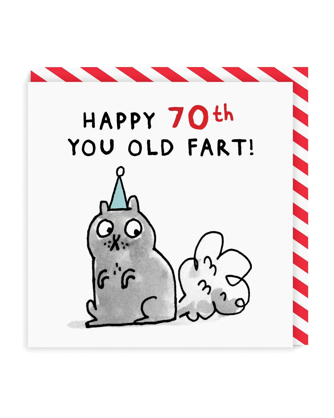 Ohh Deer Age 70 Old Fart Greeting Card