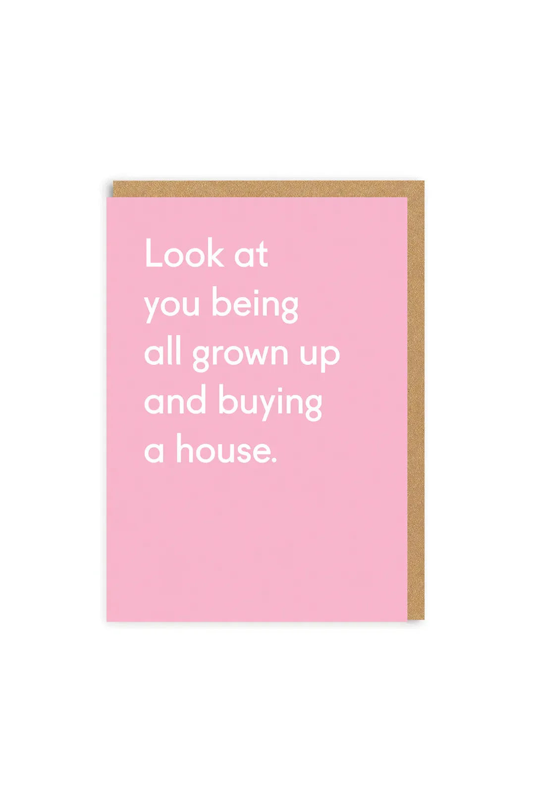 Ohh Deer All Grown Up Buying A House Greeting Card