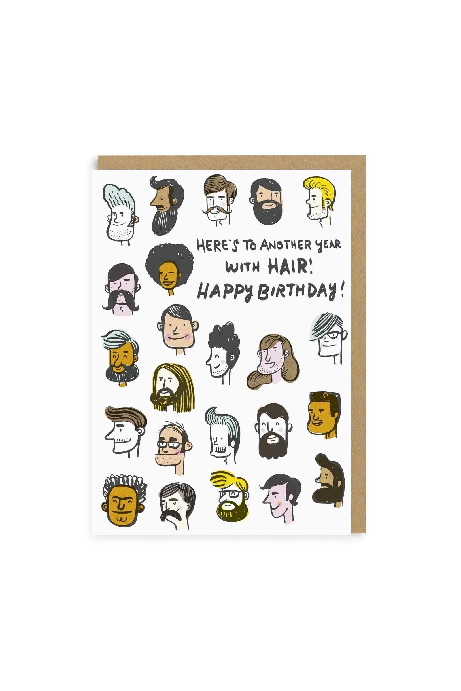 Ohh Deer Another Year With Hair Birthday Greeting Card