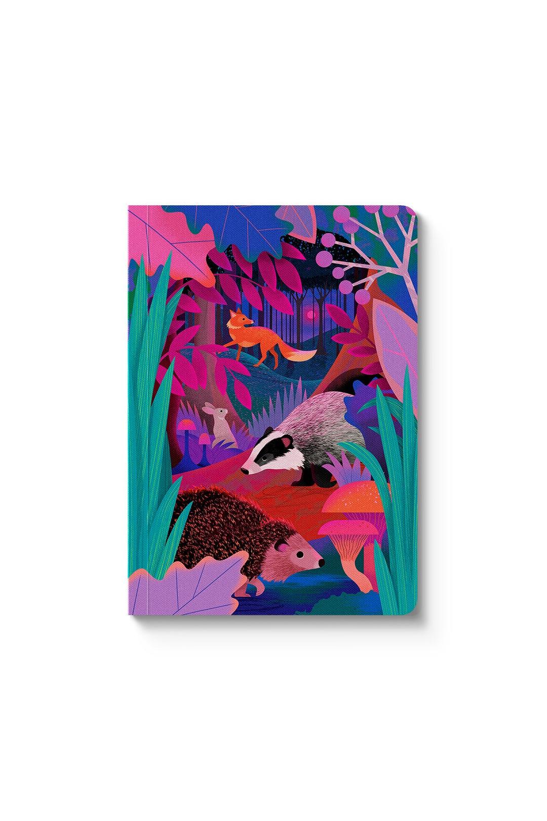 Ohh Deer British Woodland Paperback Notebook (A6)