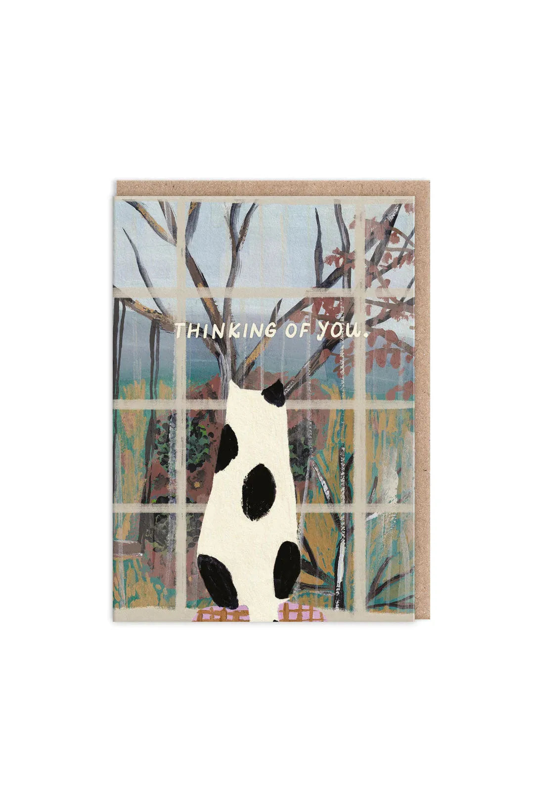 Ohh Deer Cat Window Thinking Of You Card