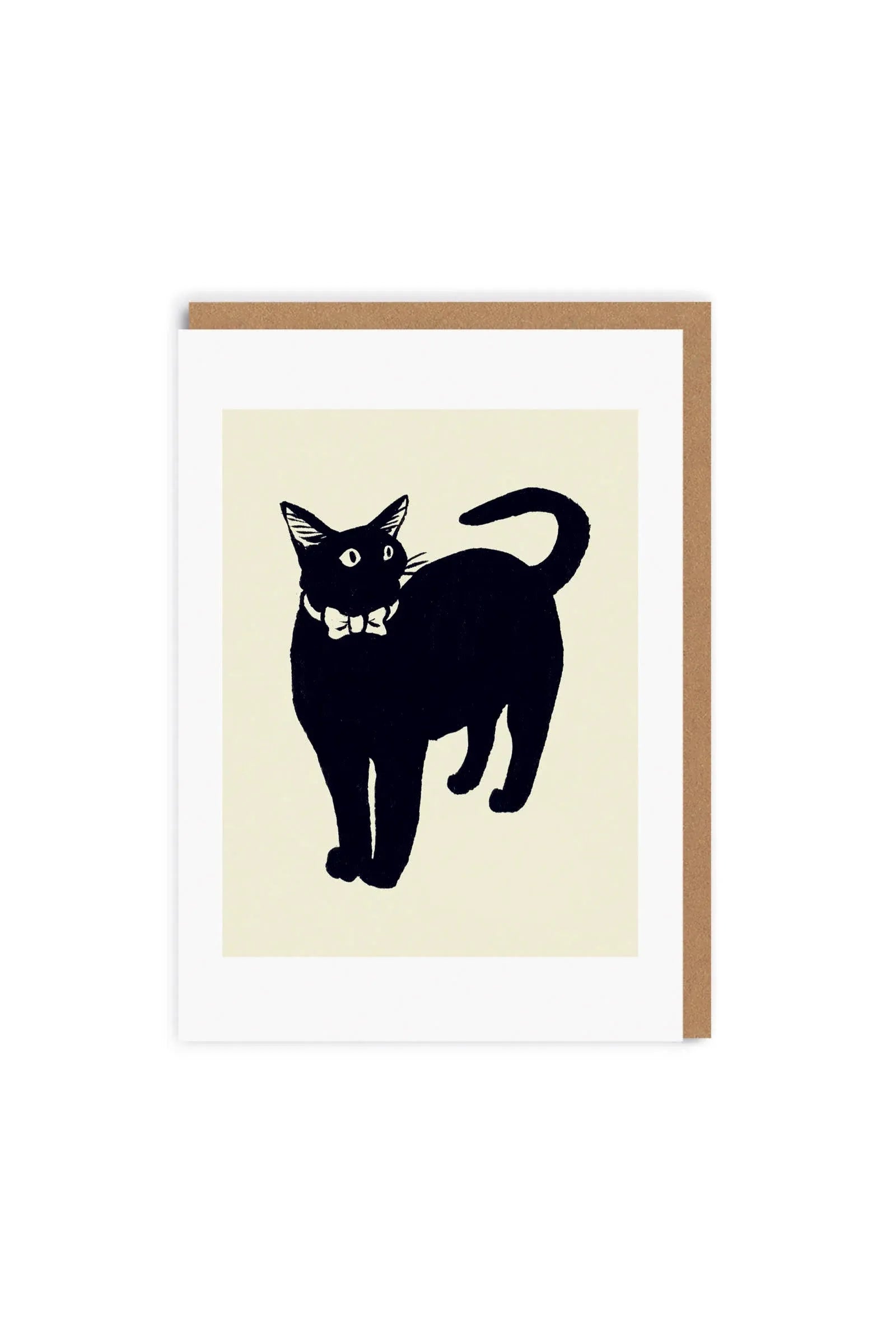 Ohh Deer Cat in Bow Tie Greeting Card