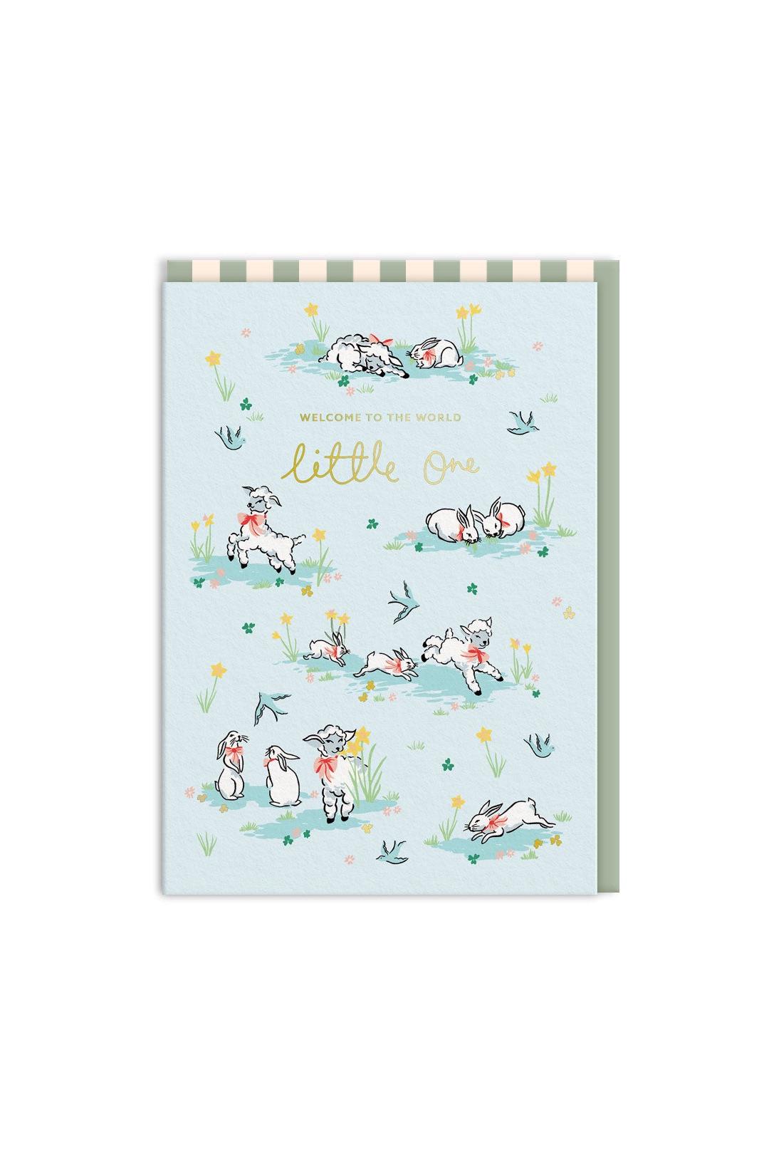 Ohh Deer Cath Kidston Hello Little One Lambs Greeting Card