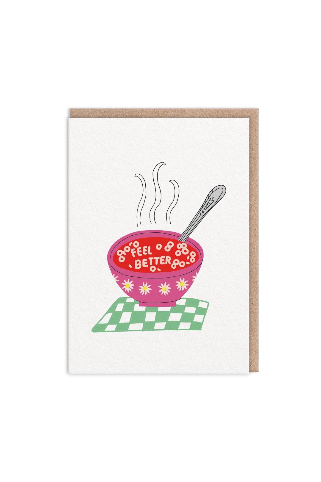 Ohh Deer Feel Better Soup Get Well Soon Card