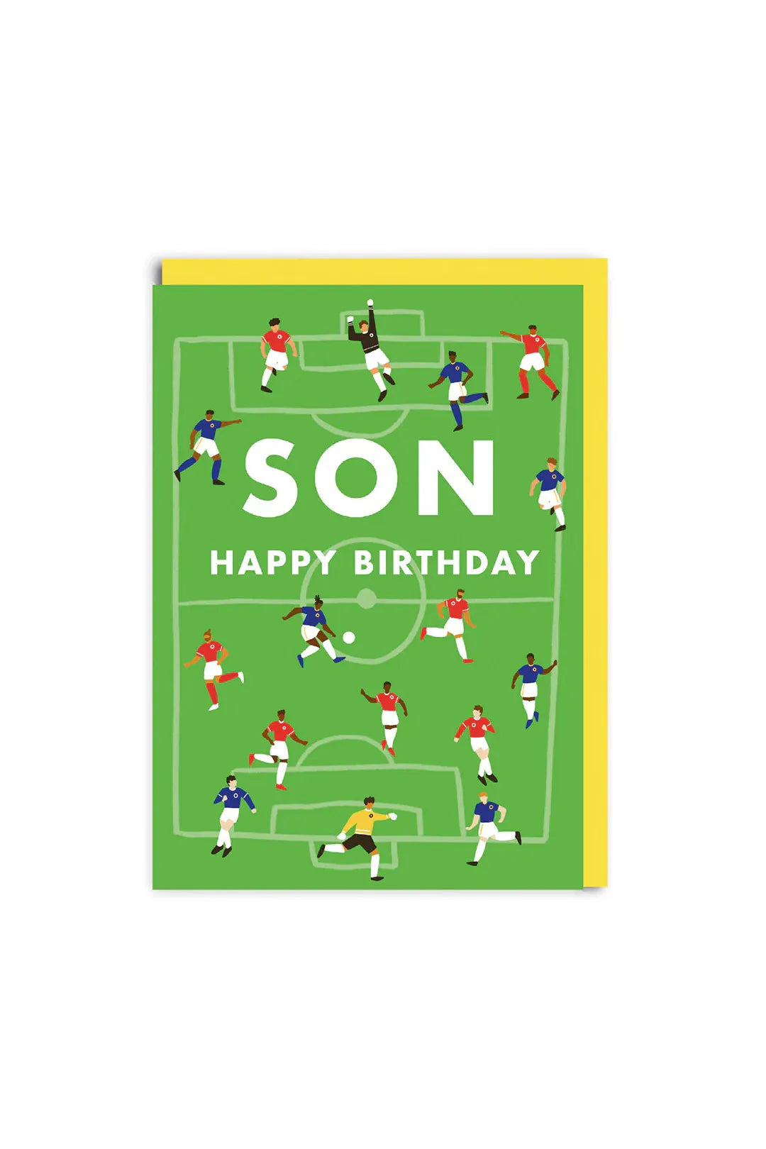 Ohh Deer Football Pitch Happy Birthday Son Greeting Card
