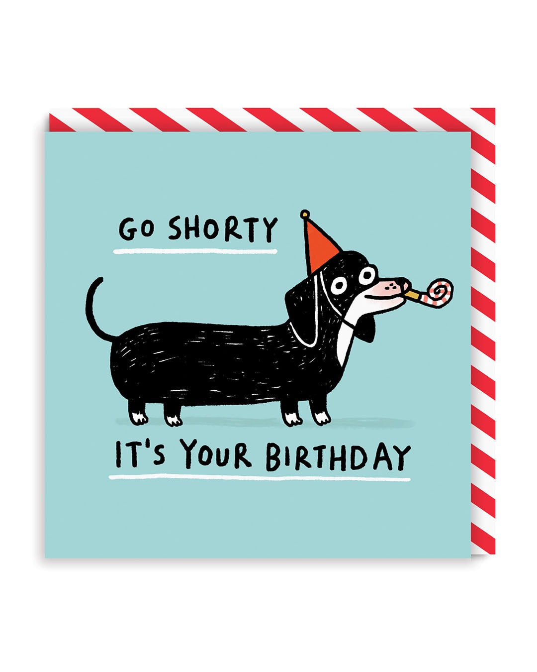 Ohh Deer Go Shorty Square Greeting Card