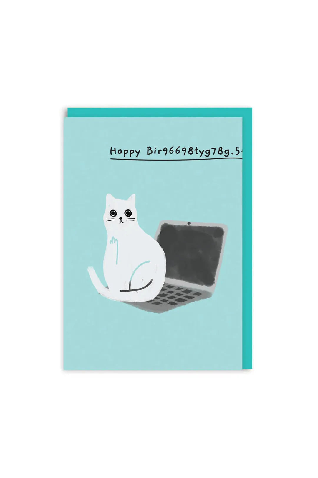 Ohh Deer Happy Bir9669.. laptop Greeting Card