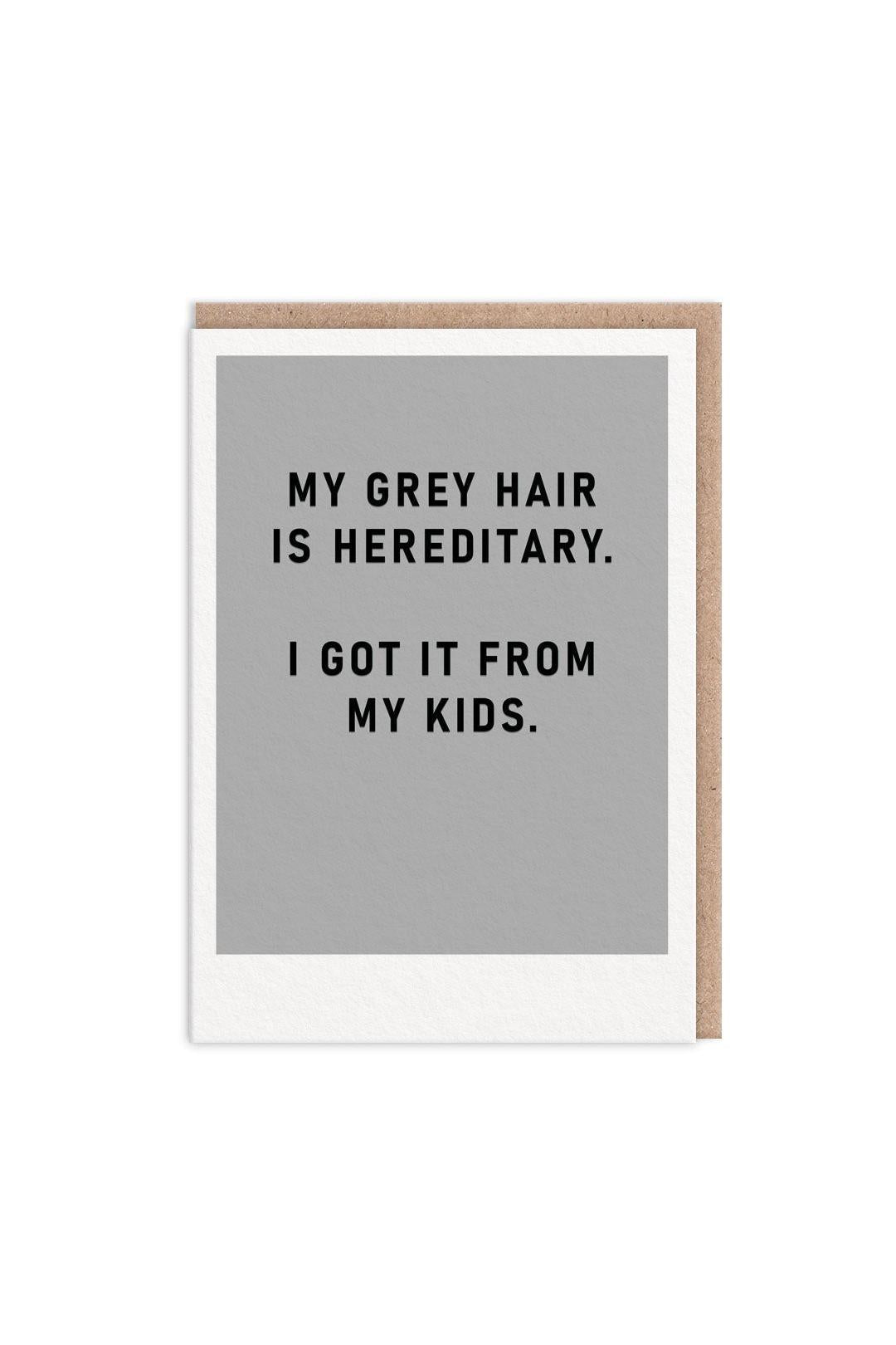 Ohh Deer Hereditary Grey Hair Greeting Card