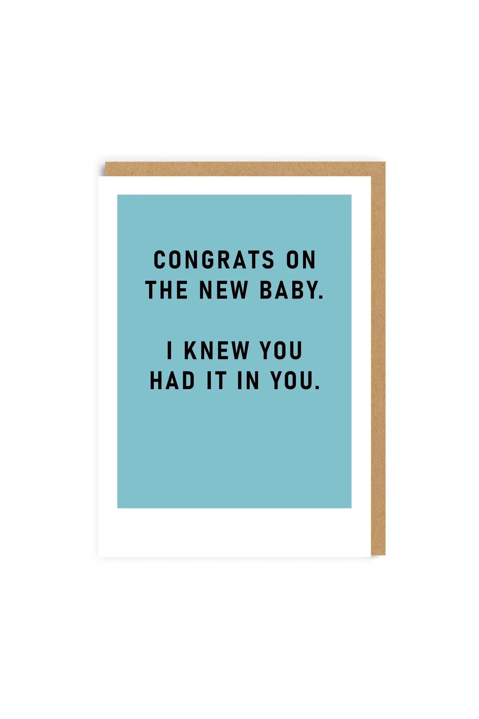 Ohh Deer I Knew You Had It In You New Baby Card