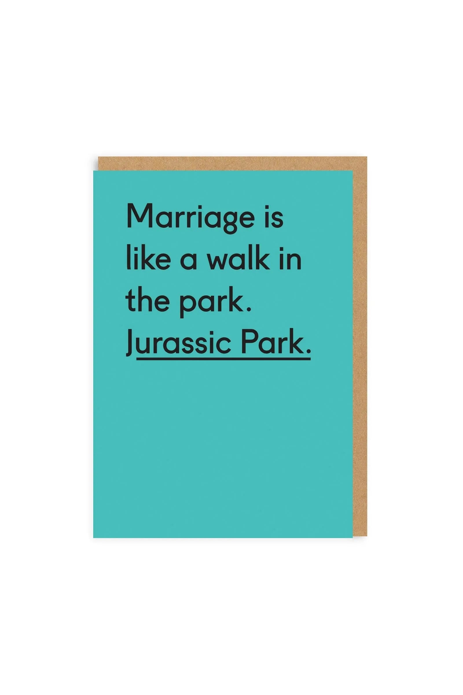 Ohh Deer Jurassic Park Greeting Card - Ohh! By Gum