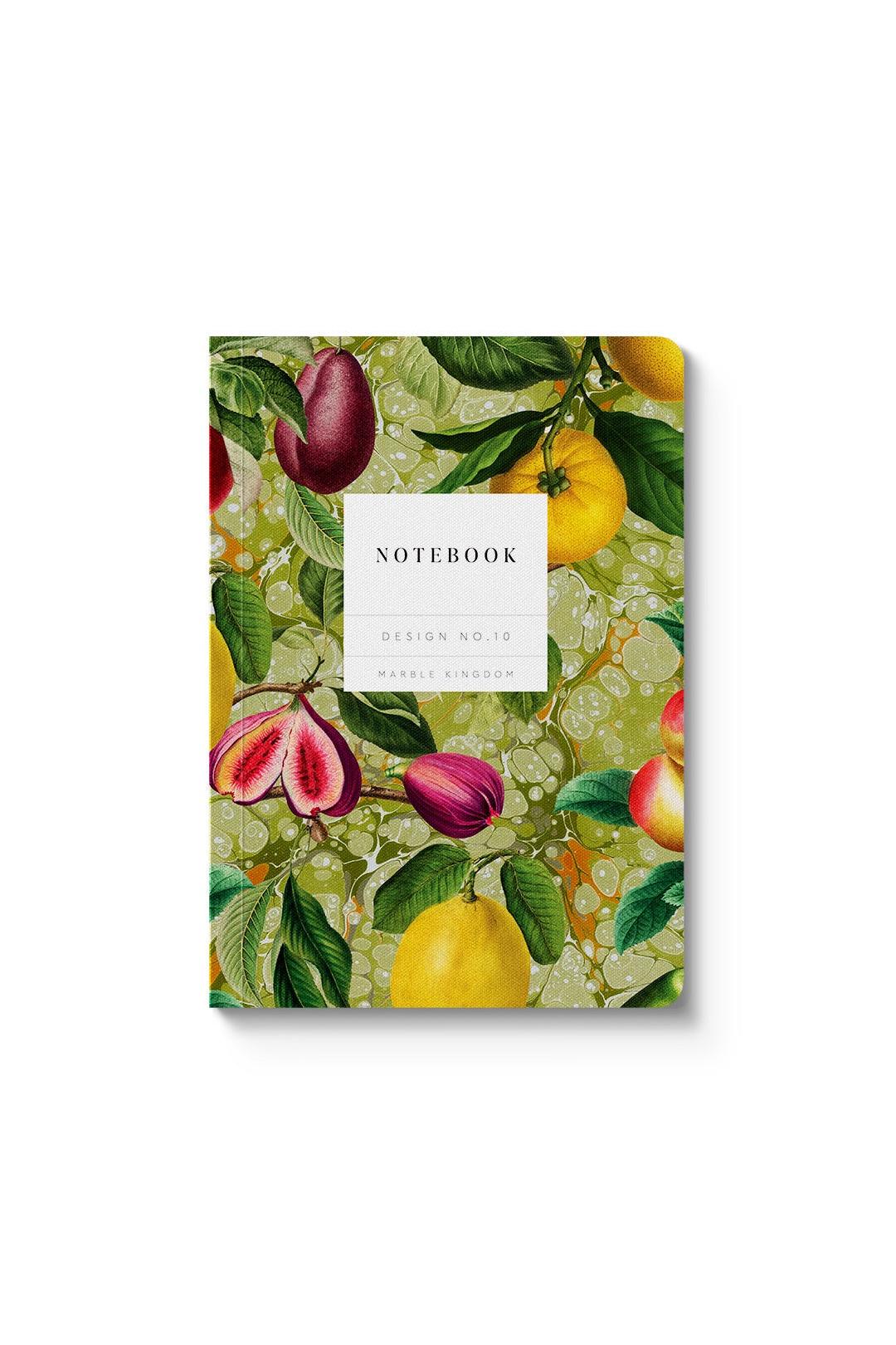 Ohh Deer Marble Fruit Premium Paperback Notebook (A6