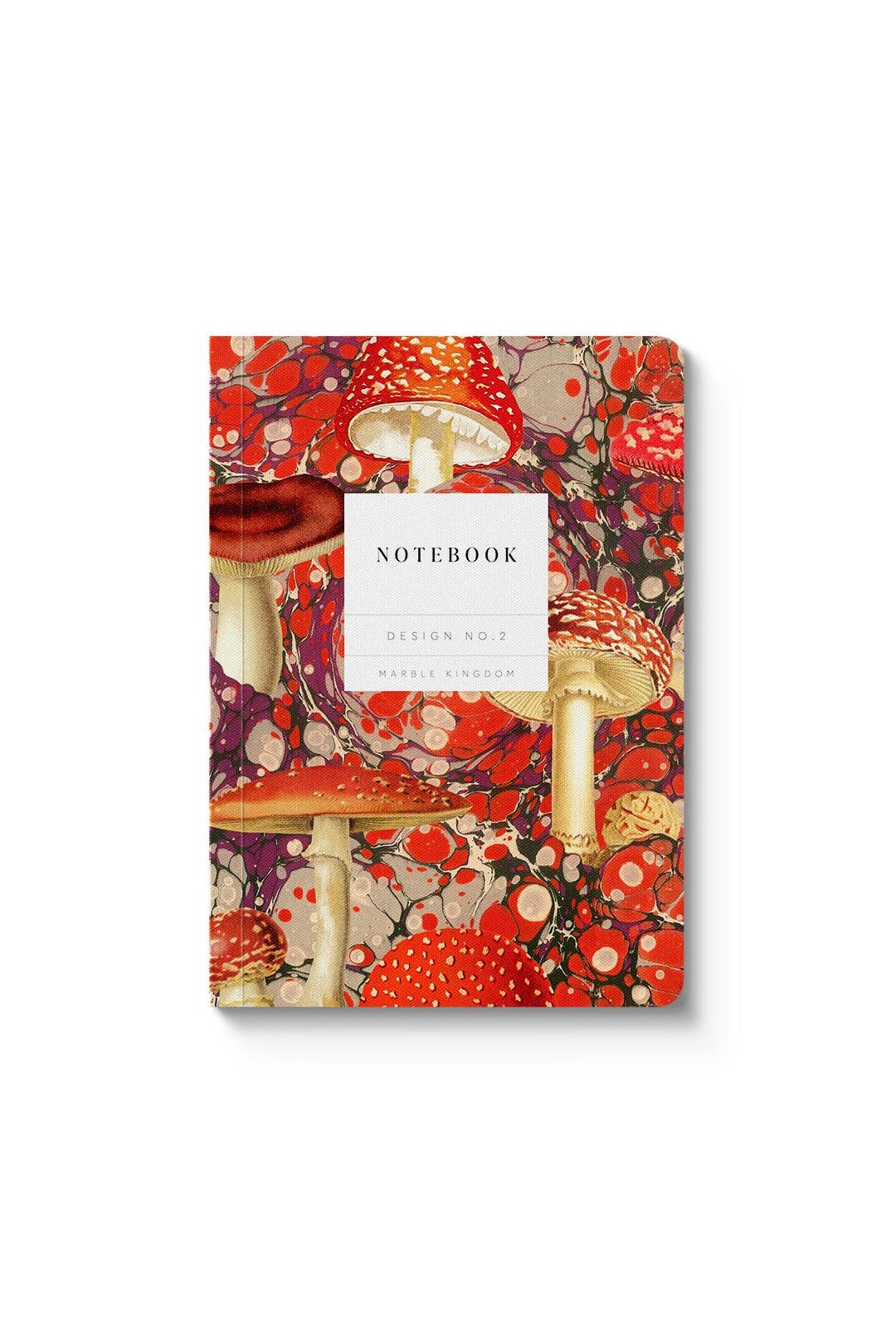 Ohh Deer Marble Fungi Premium Paperback Notebook (A6)