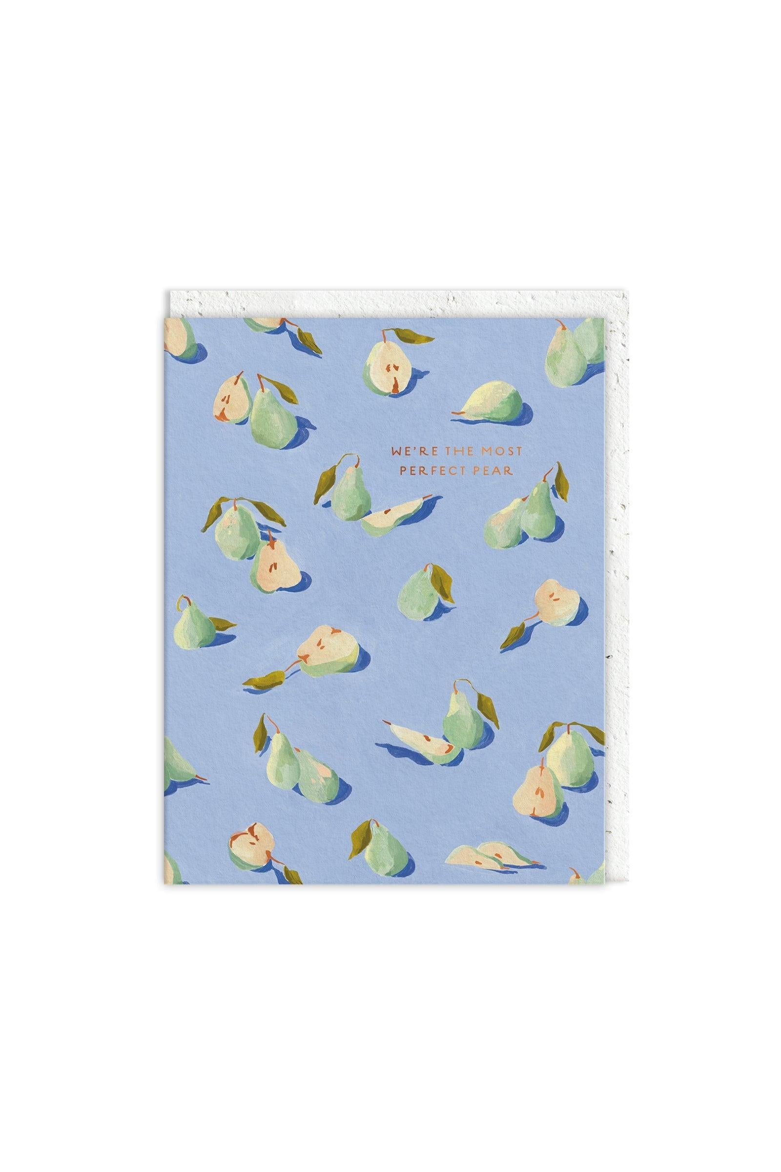 Ohh Deer Most Perfect Pear Greeting Card