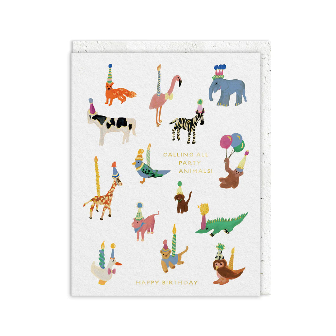 Ohh Deer Party Animals Greeting Card