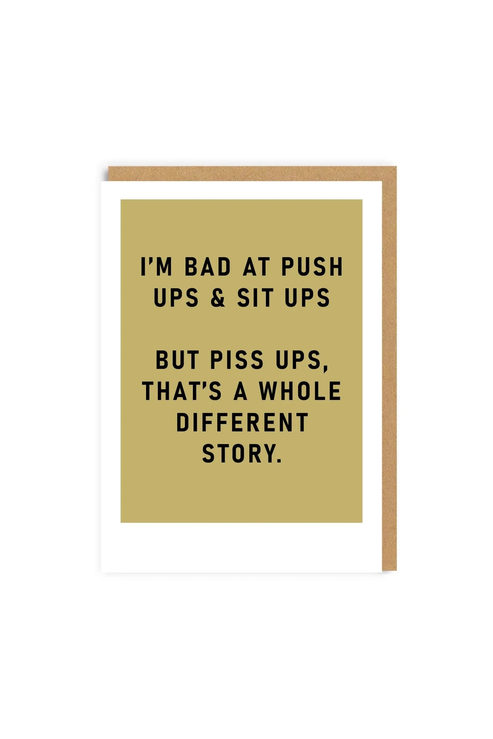 Ohh Deer Piss Ups Greeting Card - Ohh! By Gum