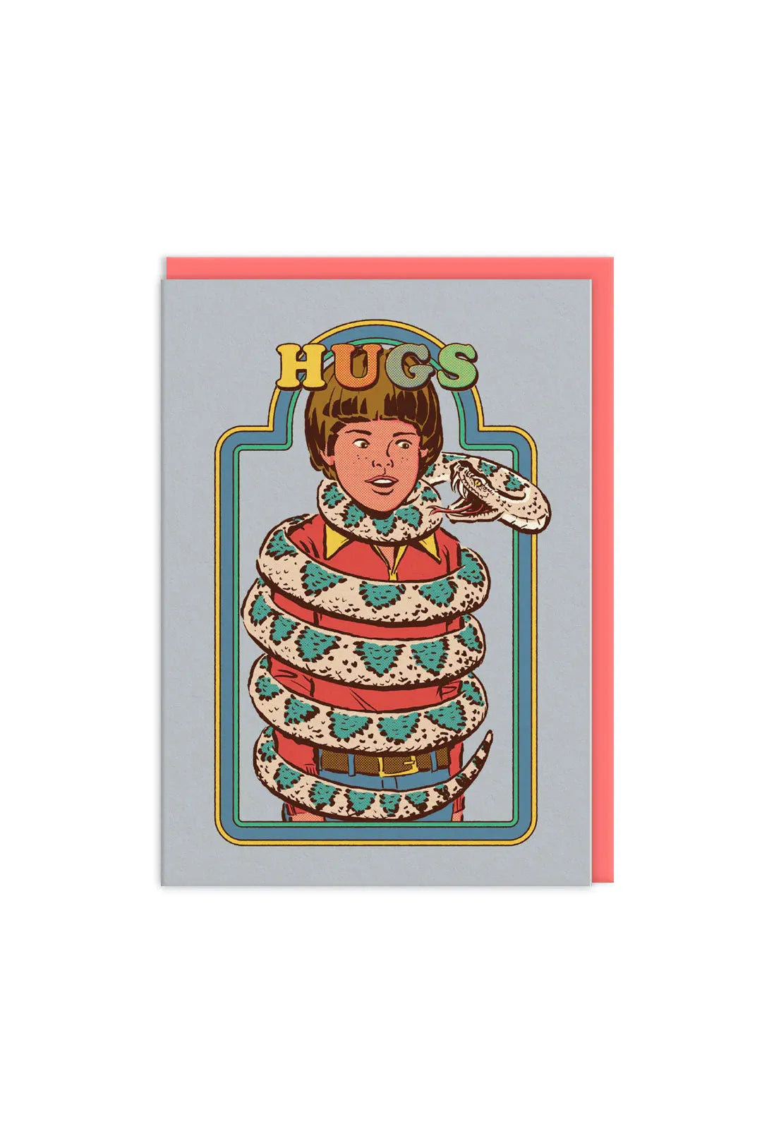 Ohh Deer Snake Hugs Greeting Card