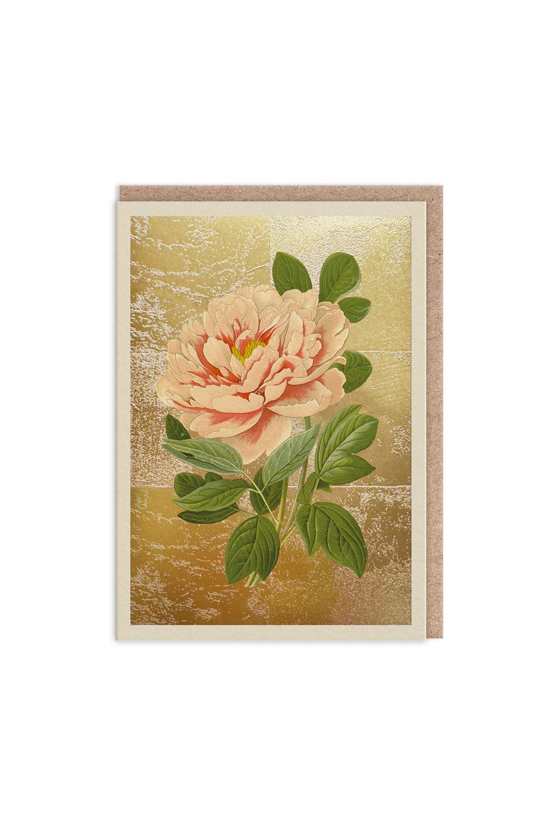 Ohh Deer Tree Peony Greeting Card