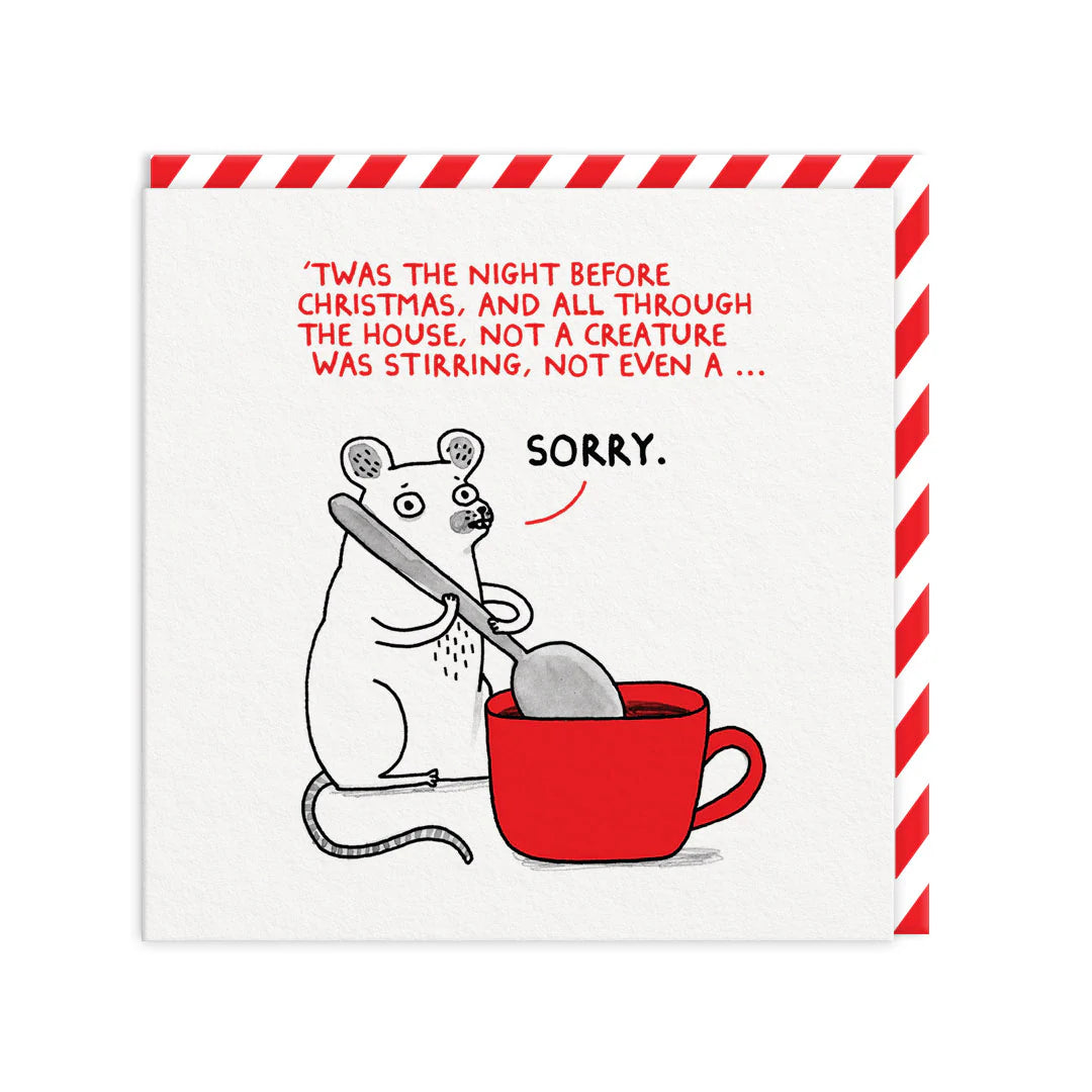 Ohh Deer Twas The Night Before Christmas Greeting Card