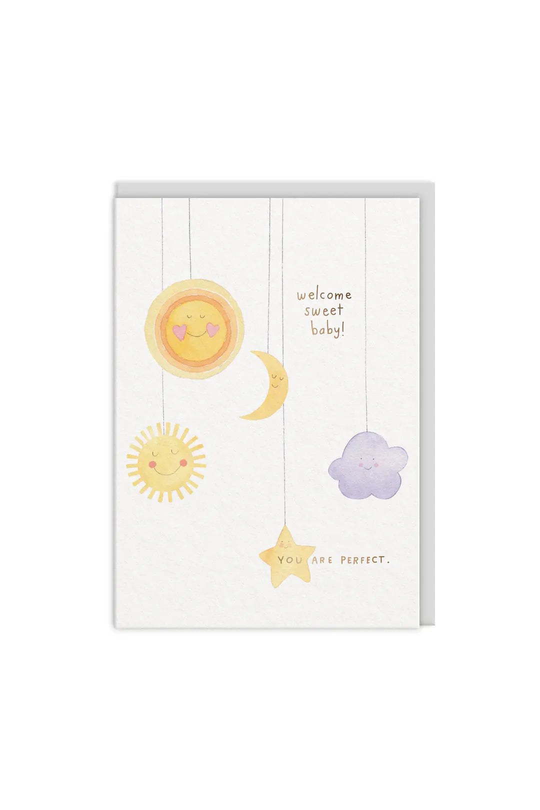 Ohh Deer Welcome Sweet Baby Greeting Card
