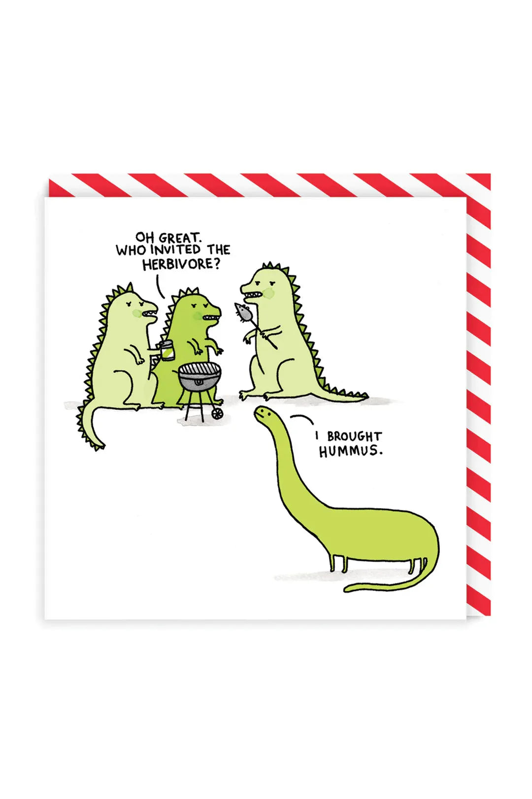 Ohh Deer Who Invited The Herbivore Greeting Card