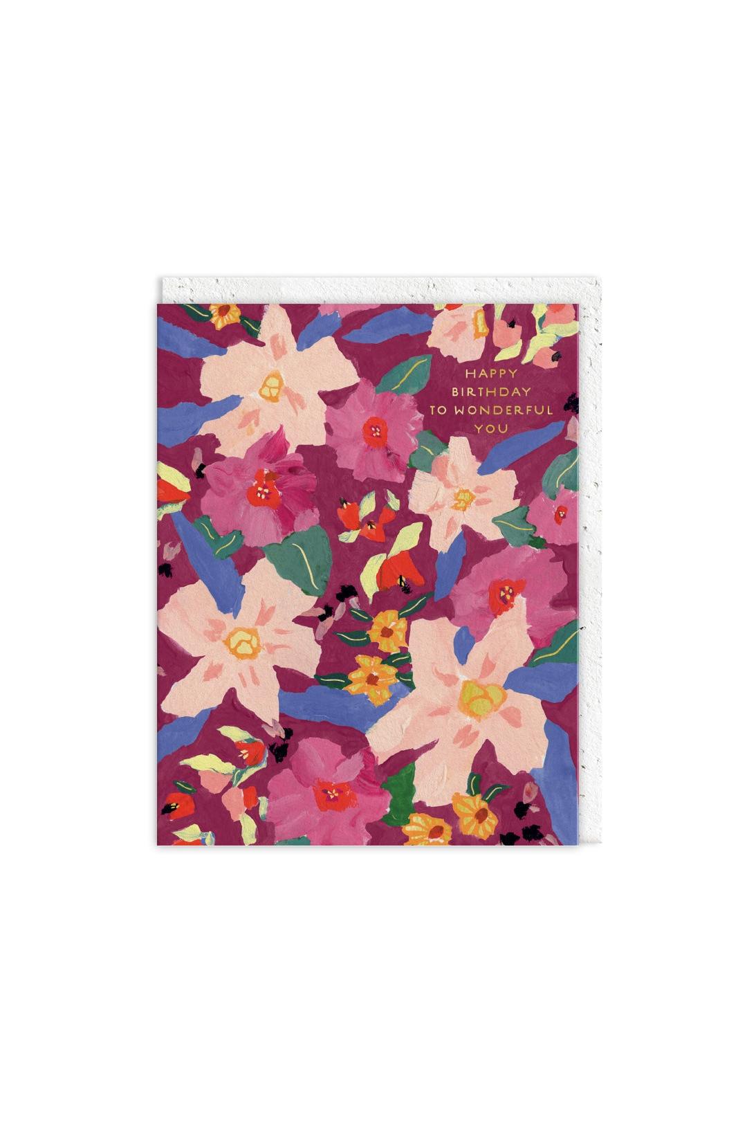 Ohh Deer Wonderful You Blooms Greeting Card