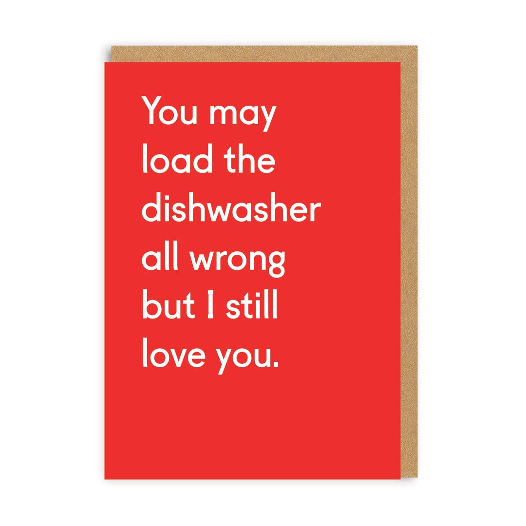 Ohh Deer You May Load the Dishwasher all Wrong Greeting Card - Ohh! By Gum