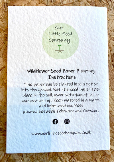 Our Little Seed Company Baby Pink Flowers Card-Gifts-Ohh! By Gum - Shop Sustainable