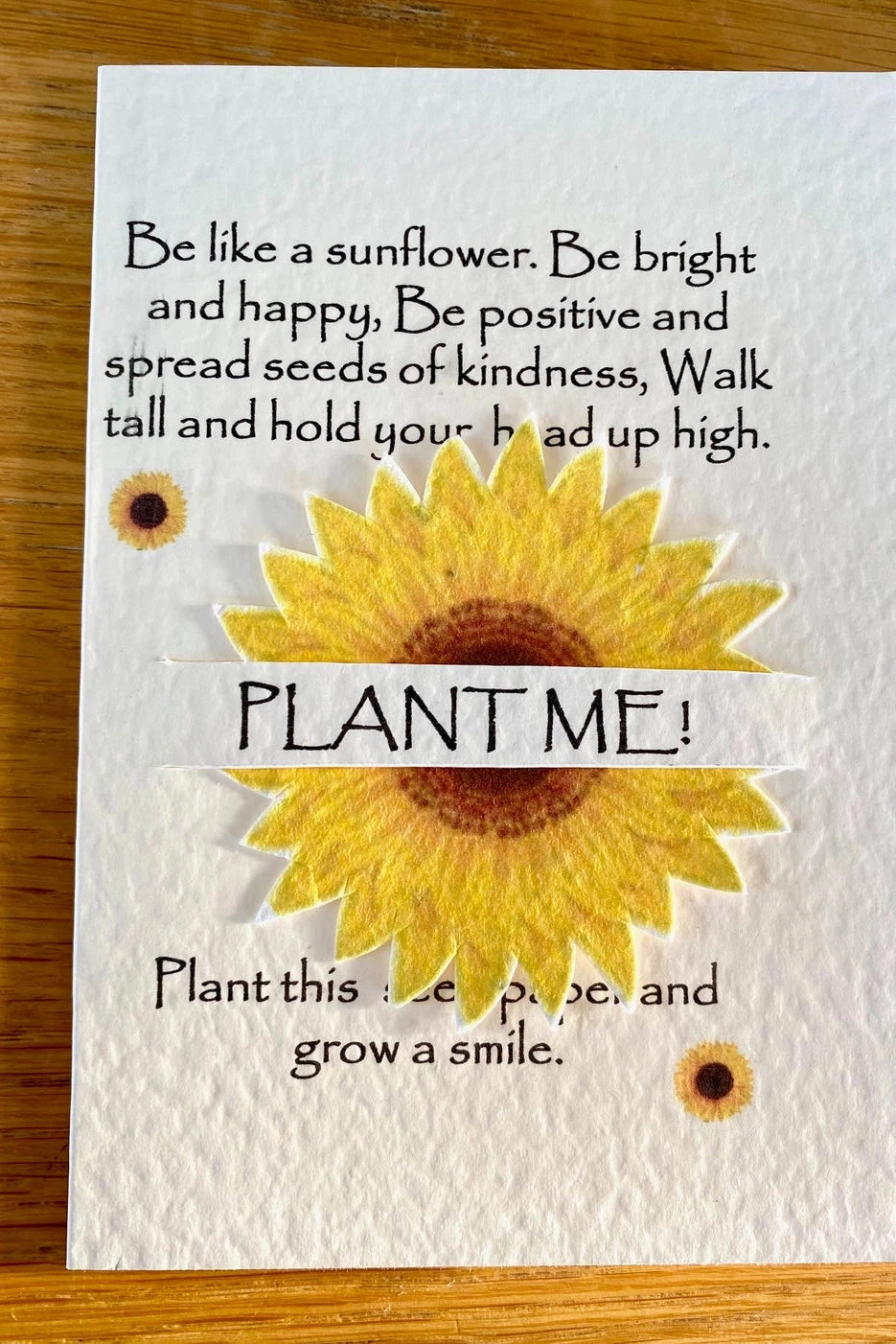 Our Little Seed Company Friendship Sunflower Card-Gifts-Ohh! By Gum - Shop Sustainable