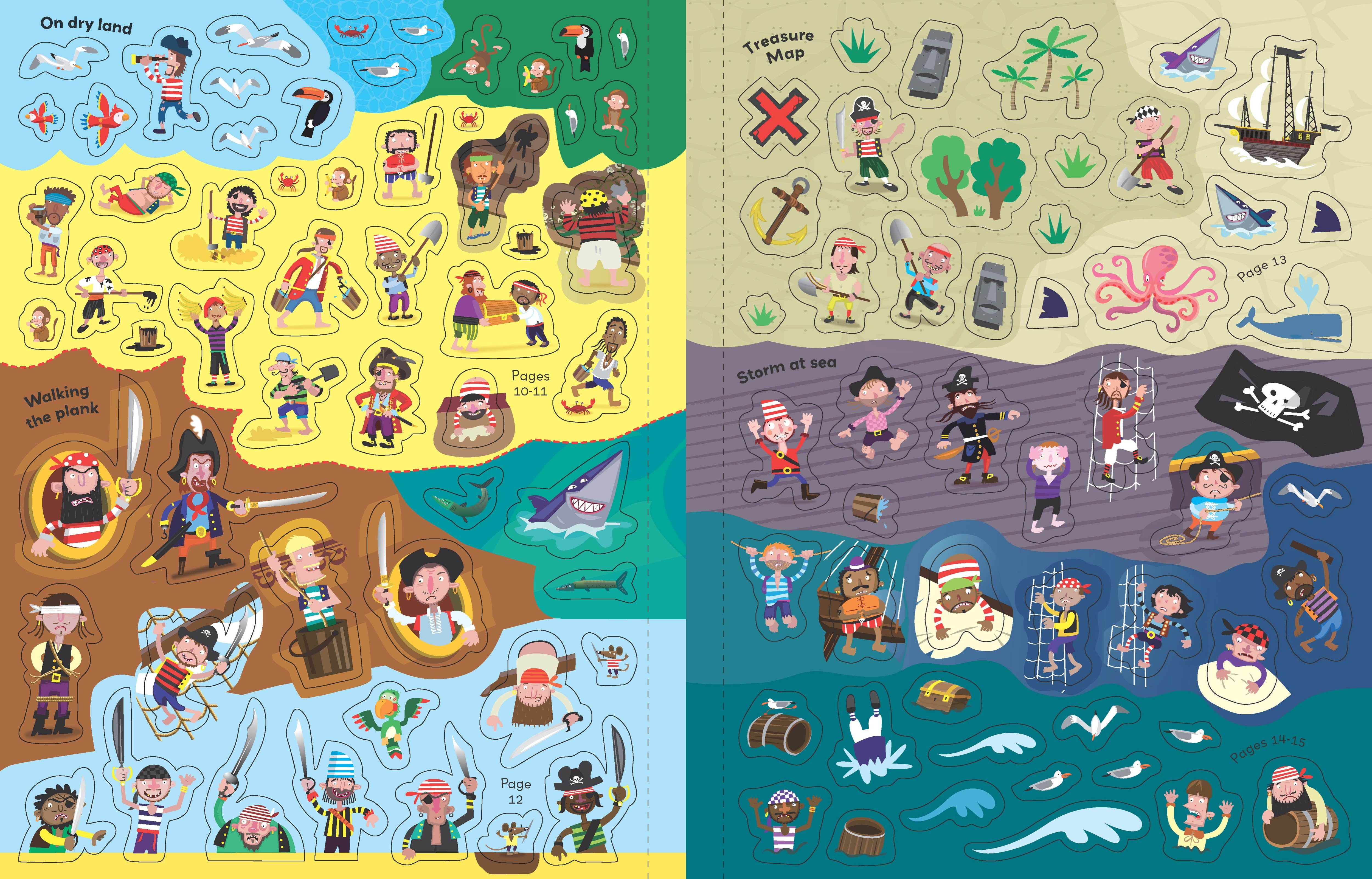 PIRATE STICKER BOOK (PB) (NEW)