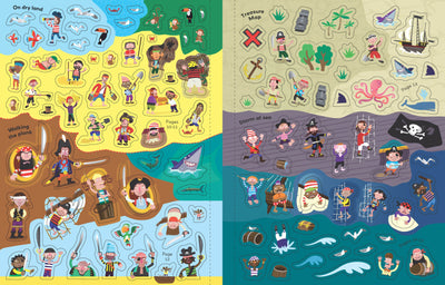 PIRATE STICKER BOOK (PB) (NEW)