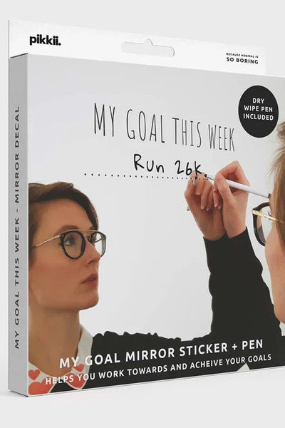 Pikkii 'My Goal This Week' Mirror Sticker + Pen Vinyl Decal Kit-Gifts-Ohh! By Gum - Shop Sustainable