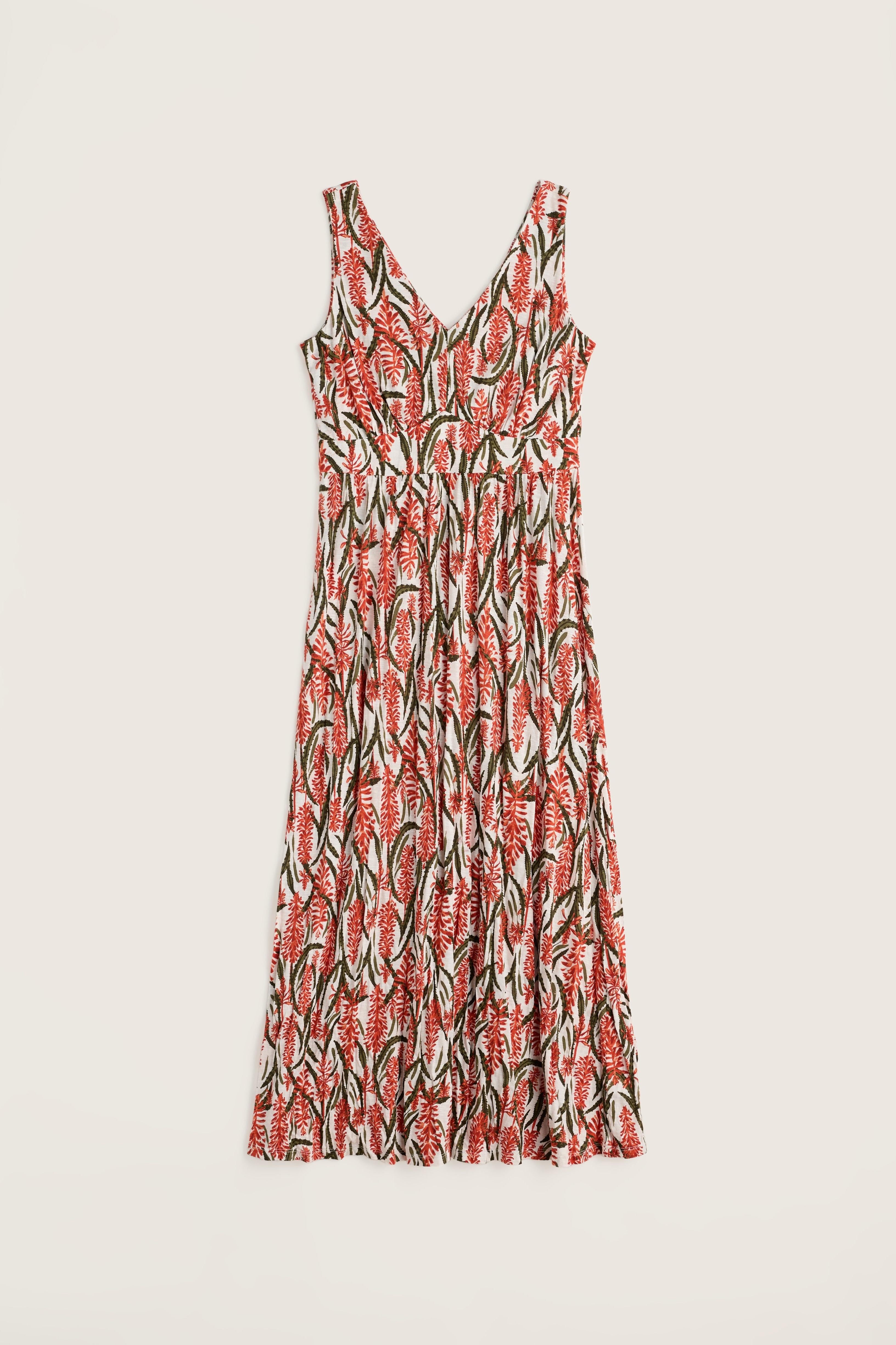 Seasalt Polmanter Dress in Red Hot Poker Chalk