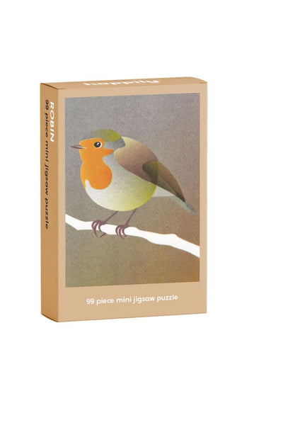 A cardboard box with a rob on it