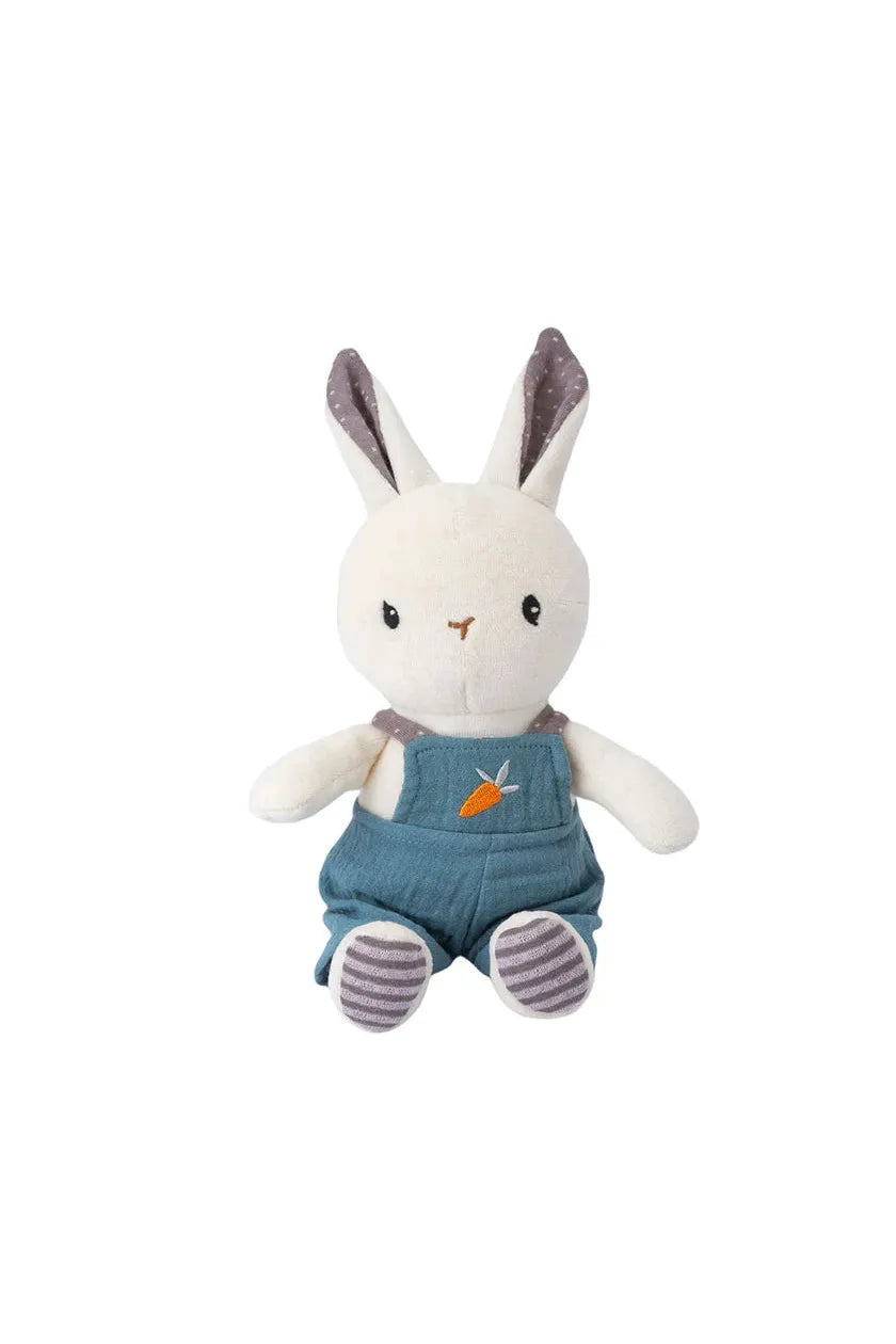 Rabbit Rattle - Blue (Organic Cotton)