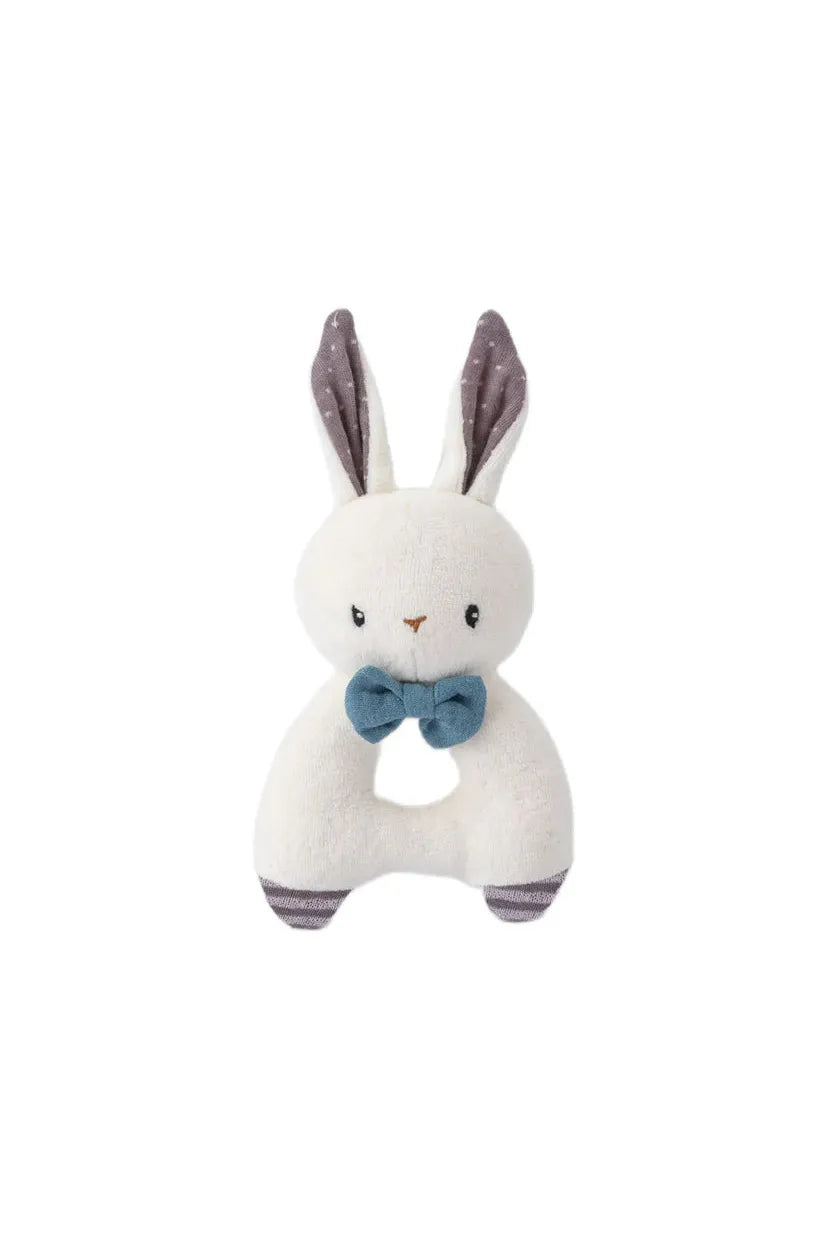 Rabbit Rattle - Blue (Organic Cotton)