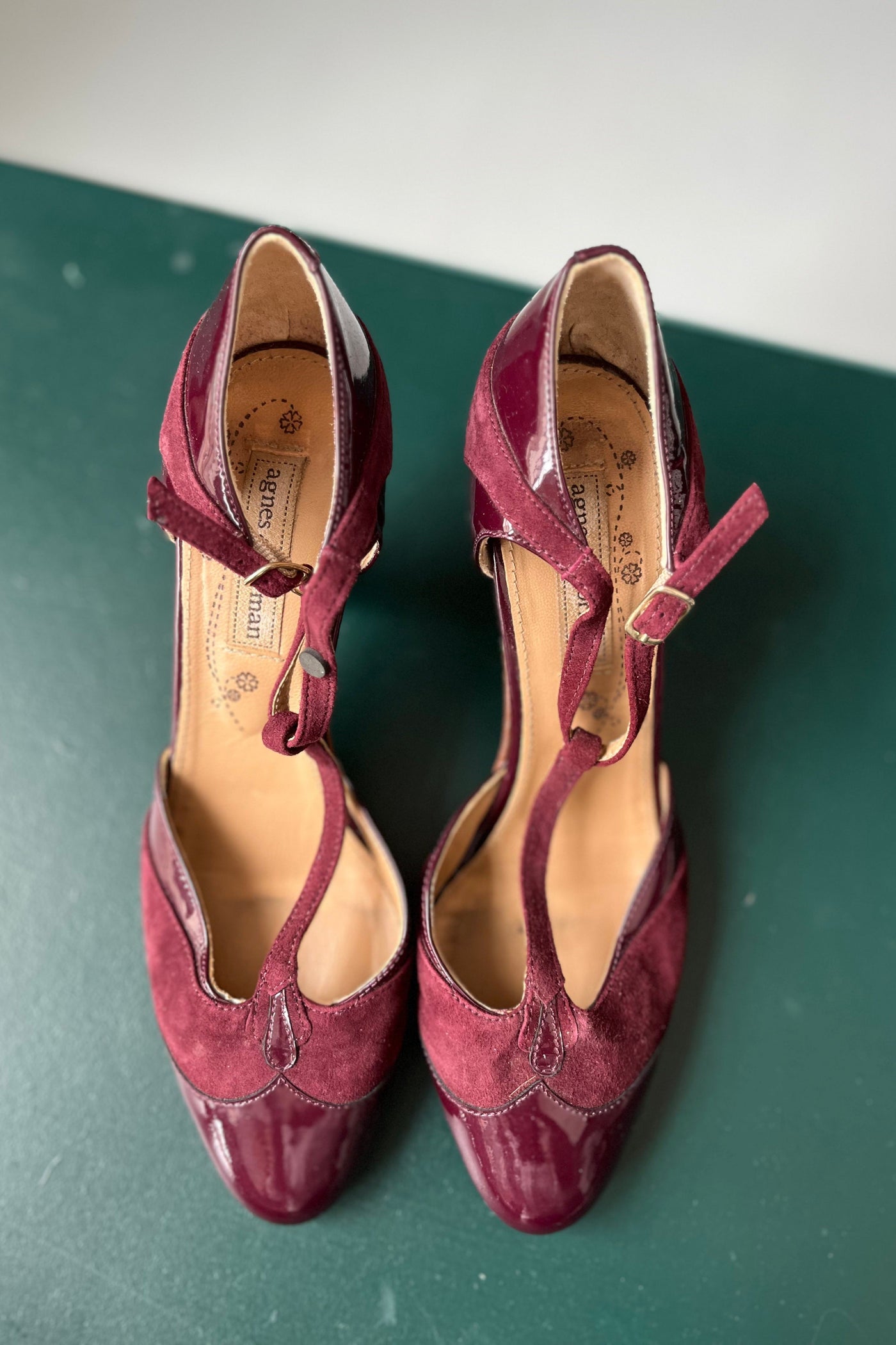 Re-Wear Agnes & Norman Plum Vintage Style Shoes-Re-Wear-Ohh! By Gum - Shop Sustainable