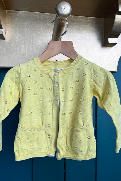 Re-Wear Baby Boden Yellow Cardigan-Re-Wear-Ohh! By Gum - Shop Sustainable