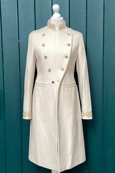 Re-Wear Day By Birger & Mikkelson Cream Military Style Coat-Re-Wear-Ohh! By Gum - Shop Sustainable