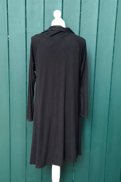 Re-Wear East Black Trapeze Style Jersey Dress-Re-Wear-Ohh! By Gum - Shop Sustainable