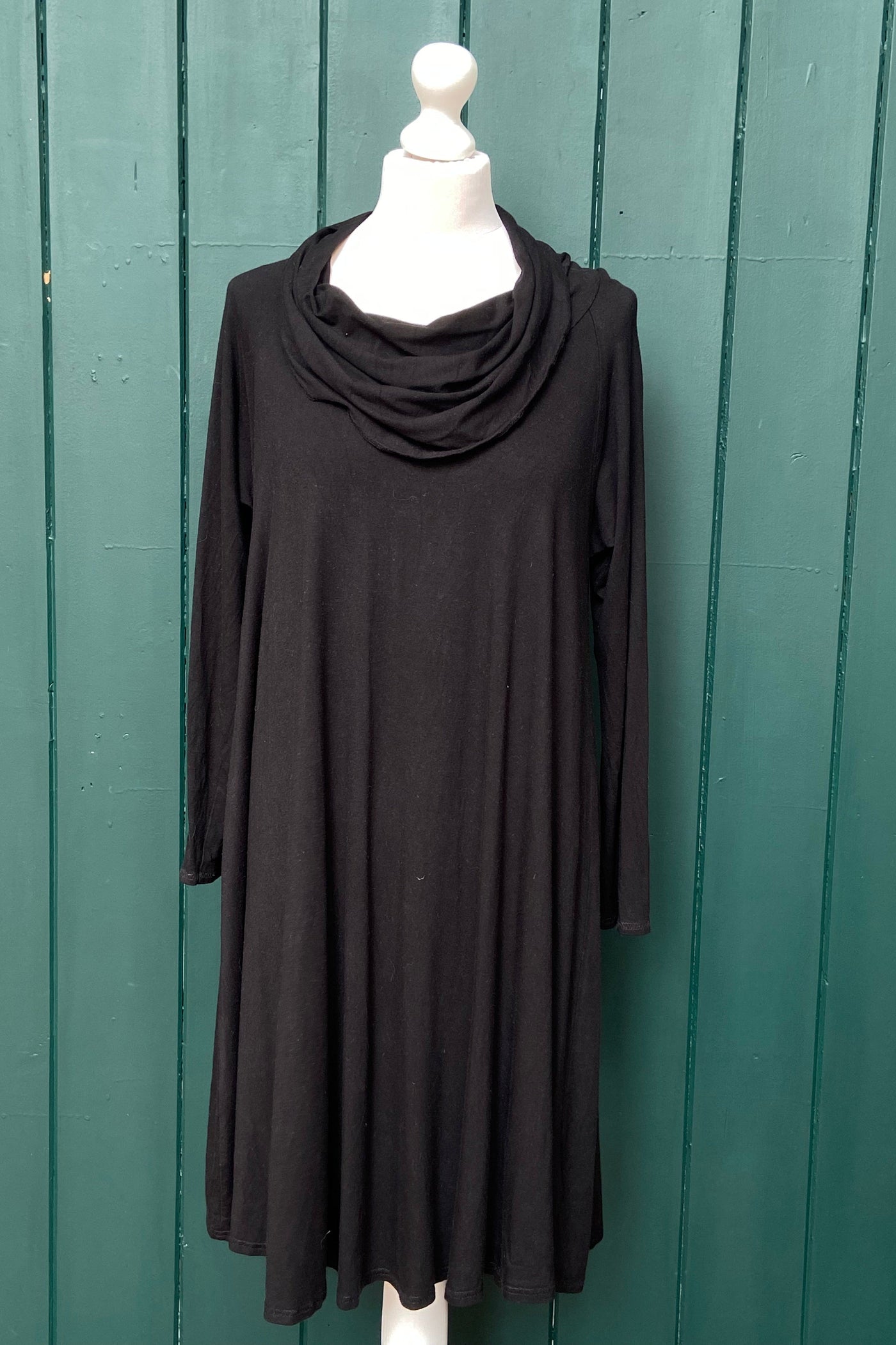 Re-Wear East Black Trapeze Style Jersey Dress-Re-Wear-Ohh! By Gum - Shop Sustainable